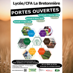 Portes Ouvertes 2025 au Lycée et CFA de la Bretonnière